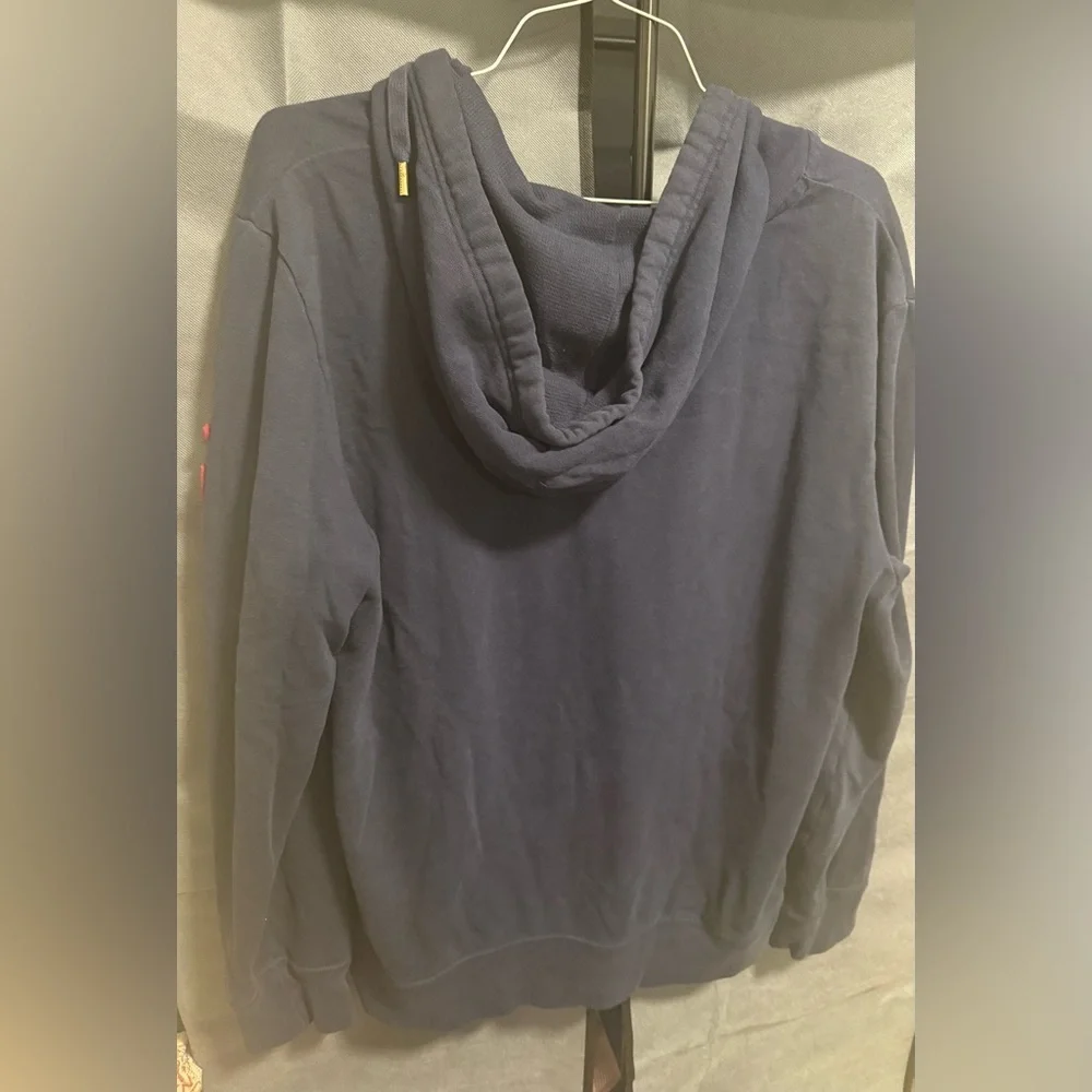 Aeropostale Navy Blue Hoodie with Red Accents